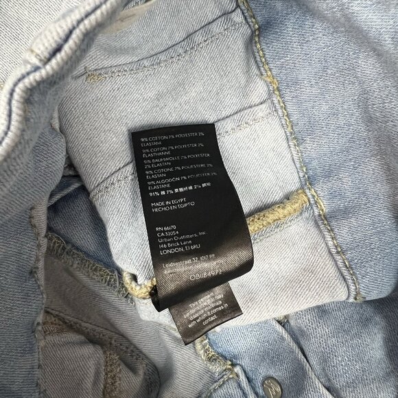 We The Free People Jayde Flare Jeans Size 25 Waist High Rise WashedOut OB1184972 - Picture 9 of 14